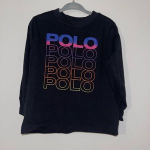 Black long sleeve Polo tee